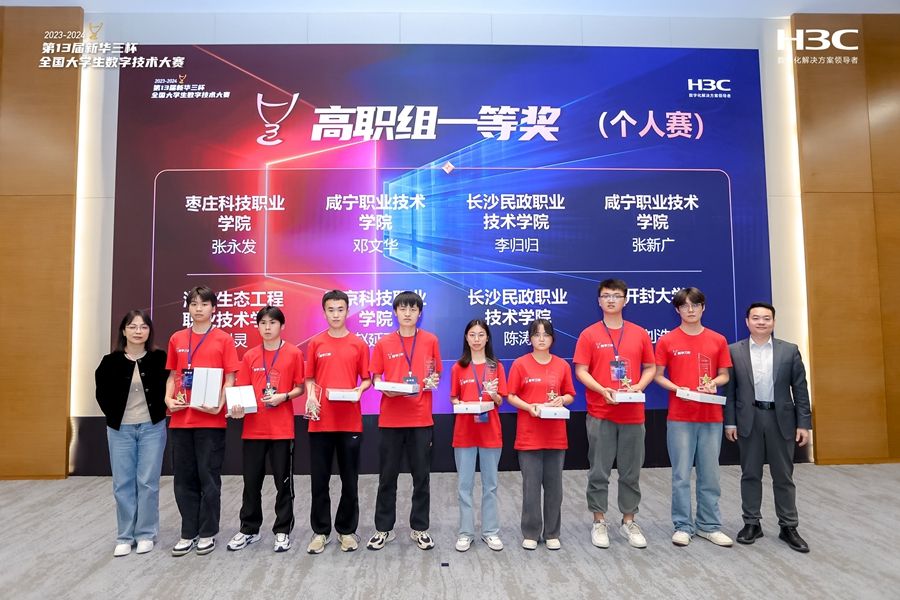 信息機電學院學子在第十三屆新華三杯全國大學生數(shù)字技術大賽總決賽中斬獲佳績照片（4）.JPG